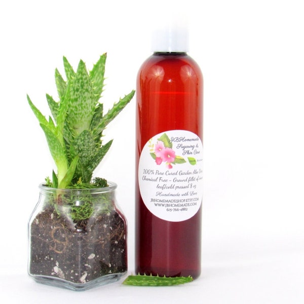 100% Pure Aloe Vera, Chemical Free Aloe, Aloe Vera Gel, Natural Aloe Vera, Natural Skin Care, Aloe, Natural Skin Toner, 8 Oz bottle