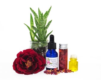 Rose & Chamomile Face Serum: Natural, Rejuvenating Skincare (15ml)