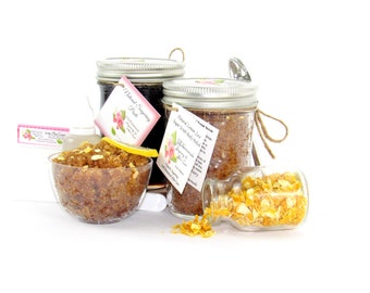 Sugaring Hair Removal Set: Lemon Zest Sugar Scrub, Aloe Vera