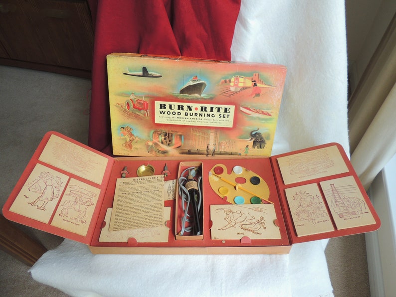 wood burning kit toy