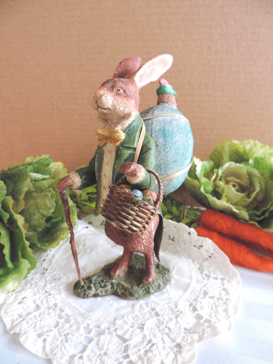 Bethany Lowe Bruce Elsass Homer Hare Rabbit- Easter Decor- Rabbit ...