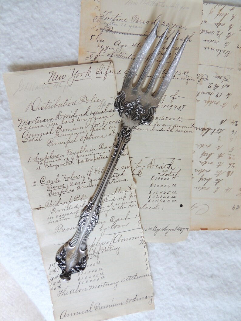 Set of 2 Antique Ornate Silver Plated Meat Forks Thistle Etsy