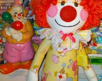 CUTIE CLOWN Clown Doll, Rag Doll, 14 Inch, Ruffled Collar, Clown Print, Clown Hat, Birthday Centerpiece, Baby Nursery, Decoration, Keepsake - Etsy CUTIE CLOWN Clown Doll, Rag Doll, 14 Inch, Ruffled Collar, Clown Print, Clown Hat, Birthday Centerpiece, Baby Nursery, Decoration, Keepsake - Etsy