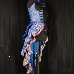 URSULA  - 28&quot;-32” Underbust ESMERALDA Gown - Size S,  Silk Collared Dress, RenFaire, Victoriana, Cosplay, Fantasy Clothing, Burlesque