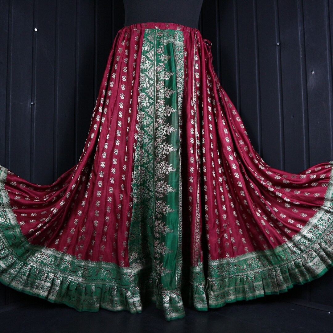 Vijayla Knit Skirt Fig Detail Melange