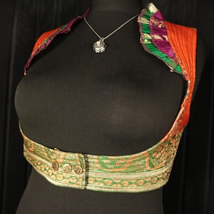 MAUI - Size L (36-40” Underbust) ALEXIA Choli -  ATS, Tribal, Burning Man, Belly Dance, Waistcoat, Steam Punk, Turkish Vest, Shrug