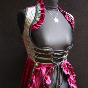 HARMONY - 28-32 ”Unterbrust SANSA Kleid - Größe S Mieder, Korsett, Gothic, Steampunk, Pirat, Ren Fest, Mittelalter, Cosplay, Larpers, Burlesque