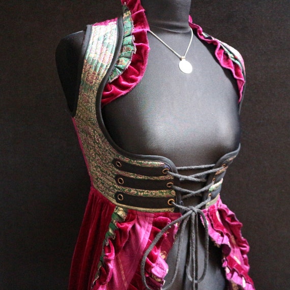 Second Life Marketplace - Magenta Medieval Corset Dress