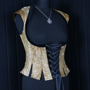 DANI Fiora Bodice Top -  Size M 30"-32" Underbust, Adjustable Front Lacings, Colourful Silk Corset, Bellydance, Cosplay, Fantasy