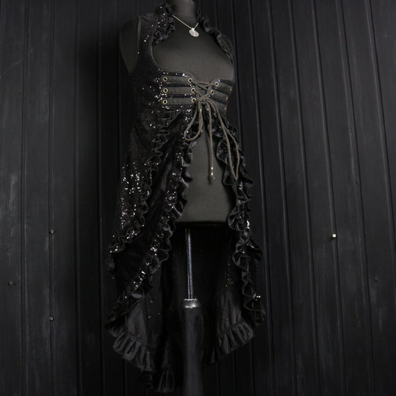 Buy Quiz Clothing Black Shimmer Chiffon Long Sleeve Maxi Dress online