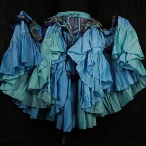 BUTTERFLY BLUE - Free Size, Mermaid, Renaissance Faire, Cosplay Skirt, Larp Costume