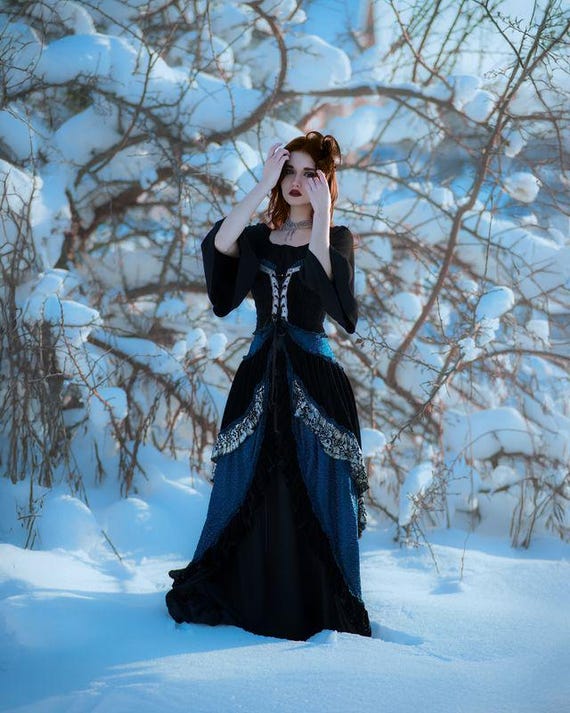 REVERIE: Alternative Wedding Dress, Gothic, Fae Dress, Woodland, RenFaire costume, Medium