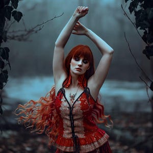 CIRCE, Ophelia Bodice Top -  Size S 32&quot;-36&quot; Overbust, Adjustable Front Lacings, Colourful Silk Corset, Bellydance, Cosplay, Fantasy