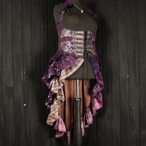 ENDONA - 38&quot;-42” Underbust ESMERALDA Gown - Size XXXL,  Silk Collared Dress, RenFaire, Victoriana, Cosplay, Fantasy Clothing, Burlesque