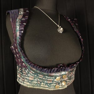 Colorful Silk Underbust Choli - Ideal for Bellydance and Cosplay