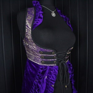 PETUNIA - 32-36” Underbust SANSA Gown - Size M Bodice, Corset, Gothic, Steampunk, Pirate, Ren Fest, Medieval, Cosplay, Larpers, Burlesque