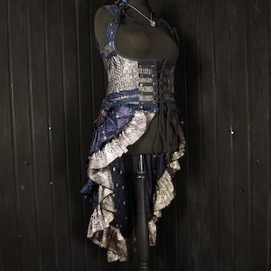 ZOE - 38&quot;-42” Underbust ESMERALDA Gown - Size XXXL,  Silk Collared Dress, RenFaire, Victoriana, Cosplay, Fantasy Clothing, Burlesque