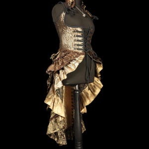 MOCHA MELODY- ESMERALDA: Medium 30 - 34 Underbust, Pirate Dress, RenFaire costume, Victorian, Cosplay, Larp costume, Fae, Halloween