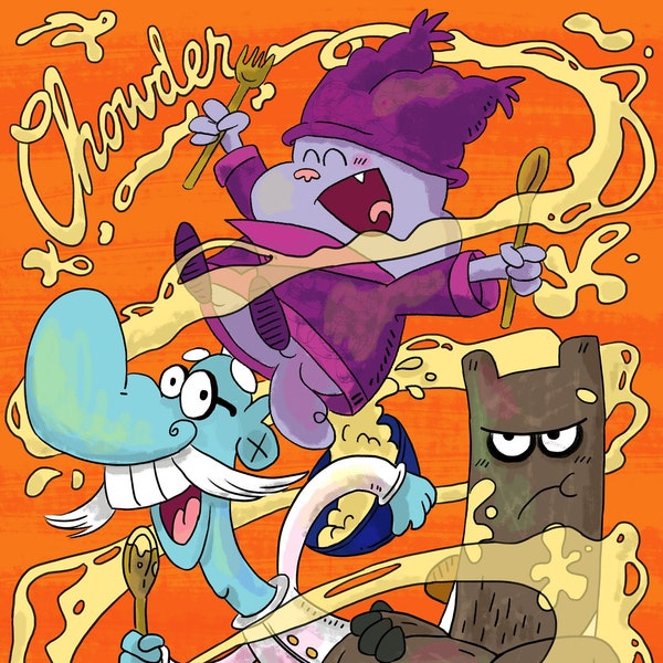 Chowder Cartoon Etsy
