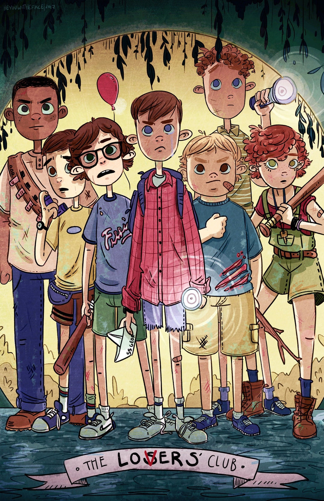 Losers' Club IT Large Print Etsy