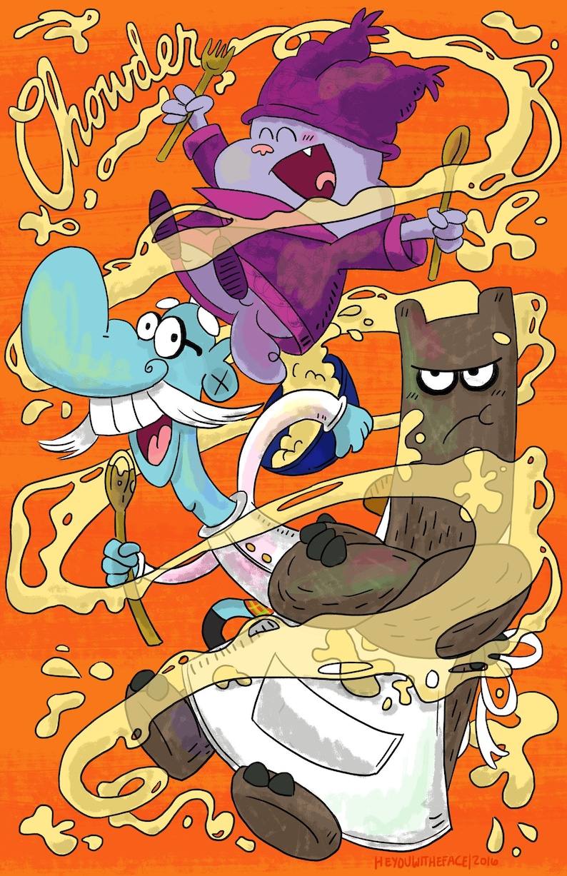 Chowder Show Texture Chowder Large Poster - Etsy