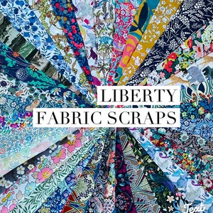 Fabric Scraps Bundle // Liberty of London Tana Lawn Cotton // Quilting Fabric - Offcuts - Eco Patchwork - Material - Arts and Crafts Gifts
