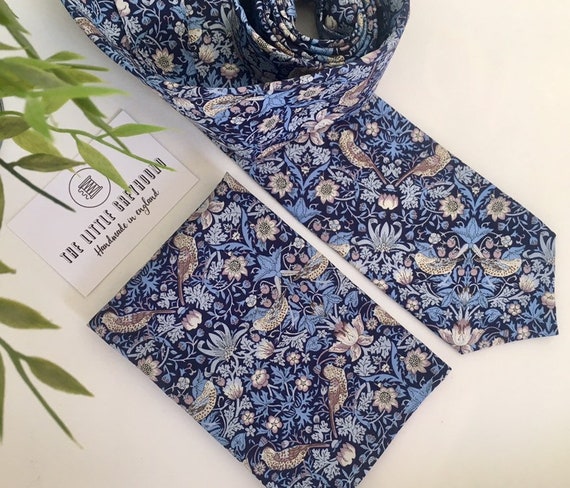 william morris silk tie