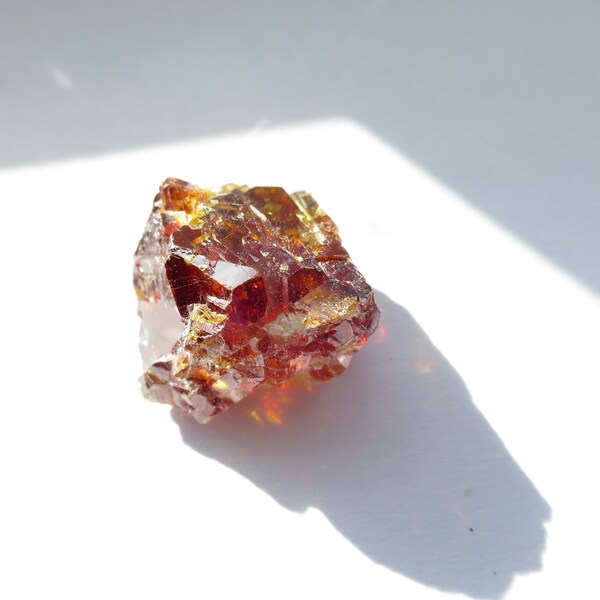Sphalerit R1 Slice Fantastic Rarity Genuine Sphalerite Natural Stone rough gem from Spain Mina Las Manfora gem yellow honey color