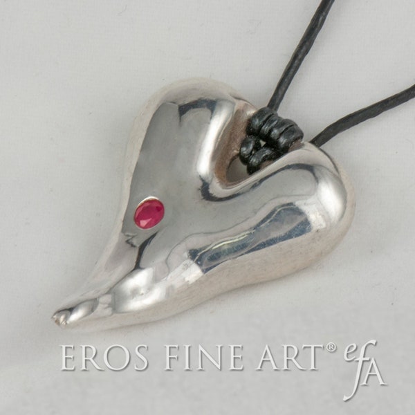 Langue de Kinky érotiques remorques - exclusifs pendentifs argent, pendentifs coeur, cadeaux, bijoux érotique, langue, sensualité, remorque kink