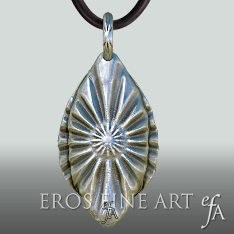 Exclusive silver pendant Yoni Waves Erotic jewelry tantra jewelry Yoni Sun Sunflower Tantra Kamasutra image 5