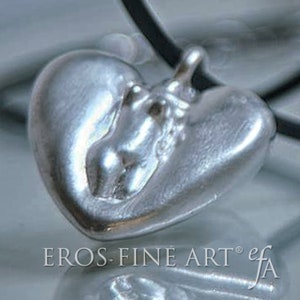 Heart pendant Ladyheart erotic silverpendant, Ladypendant, Eroticpendant, Torso, gift, love, eroticjewelry, heartpendant, silverheart image 7