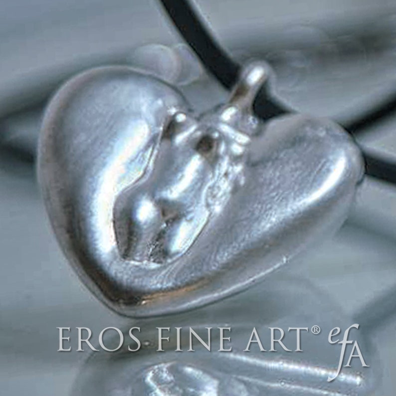 Erotischer Herzanhänger Ladyheart erotischer Silberanhänger, Erotikanhänger, Torsoanhänger, Geschenk, Erotikschmuck, Weiblichkeit, Liebe Bild 7