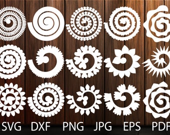 Download Paper Flower Svg Etsy