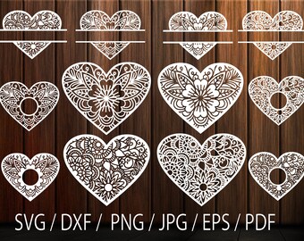 Download Intricate Heart Svg Etsy