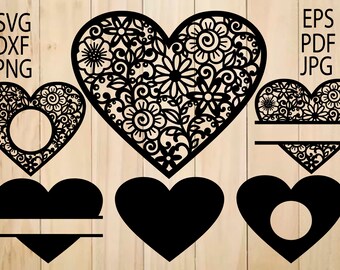 Download Lace Heart Svg Etsy
