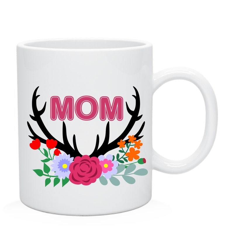 Download Mom svg Antler flower SVG cut file Flower svg Antler Cut | Etsy