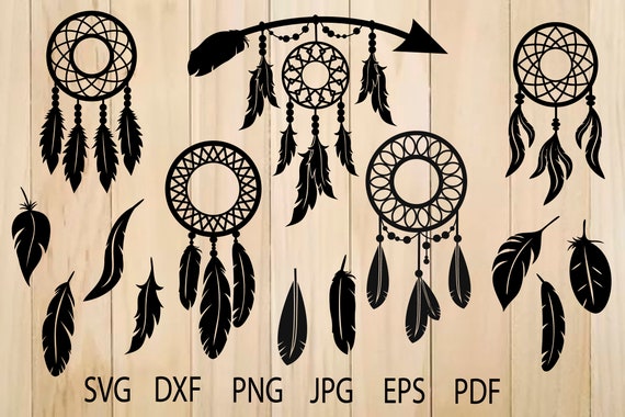 Download Dream Catcher Svg Monogram Feather Svg Indian Svg Etsy