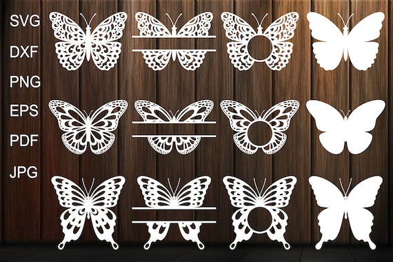 Butterflies Svg Butterfly Template Butterfly Papercut Etsy