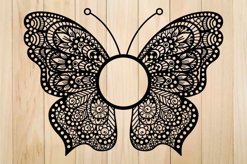 Download Zentangle Butterfly SVG Mandala Butterfly Butterfly | Etsy