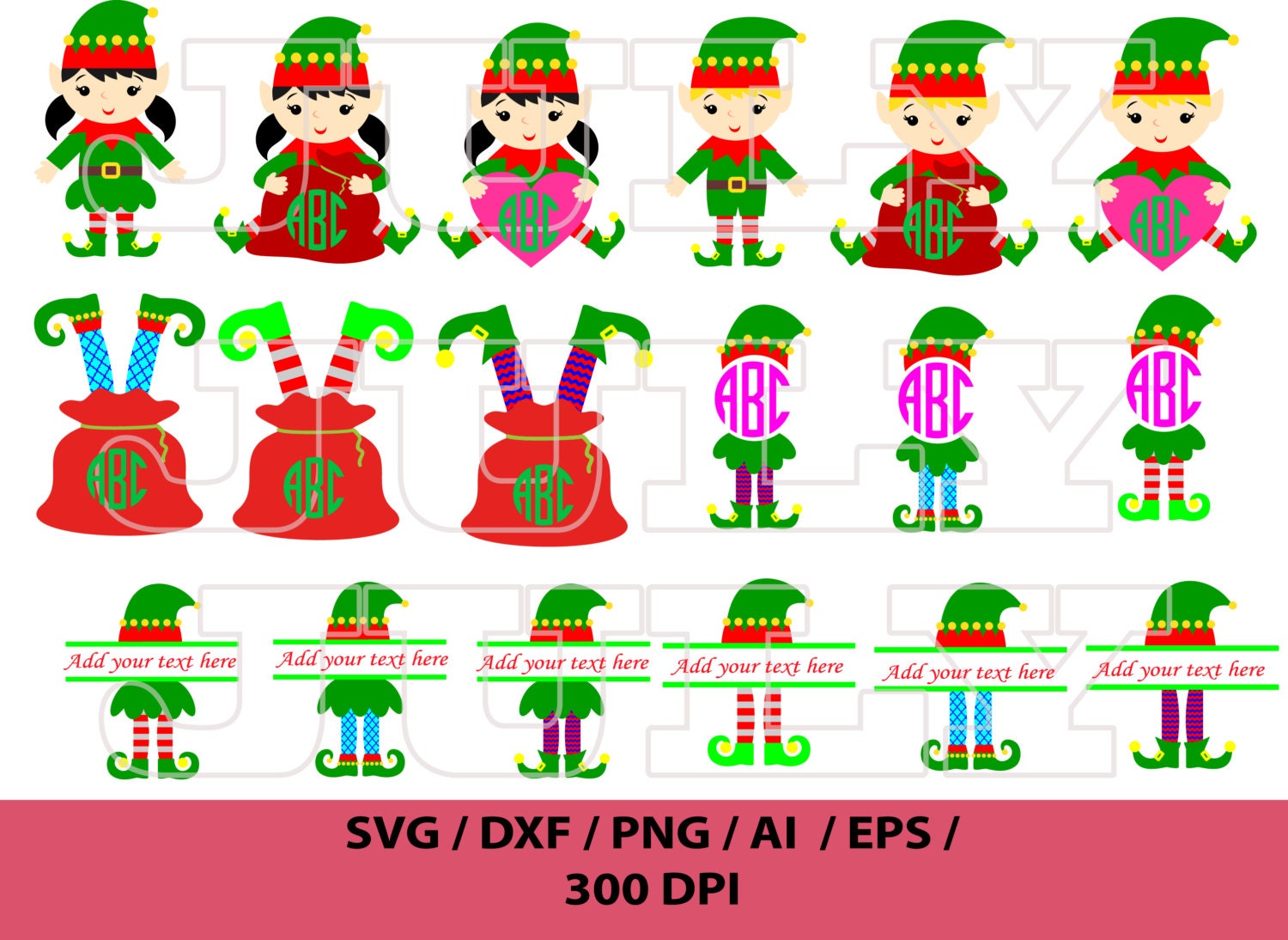 Download Elf SVG Elf Monogram SVG Elf Clipart Christmas Elves svg ...