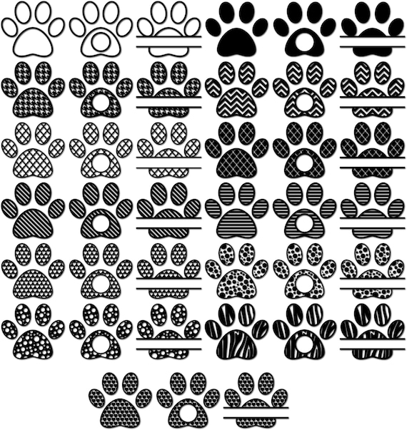 Free Free Paw Print Monogram Svg Free 401 SVG PNG EPS DXF File