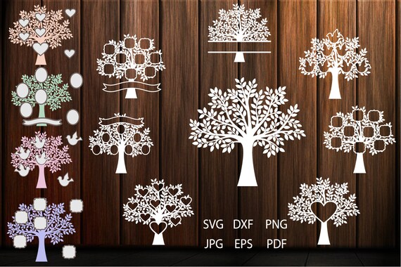 Download Family Tree Svg Tree Clipart Tree Vinyl Decal Tree Art Etsy