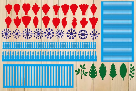 Download Paper Flower Templates SVG Flower Center SVG Template ...