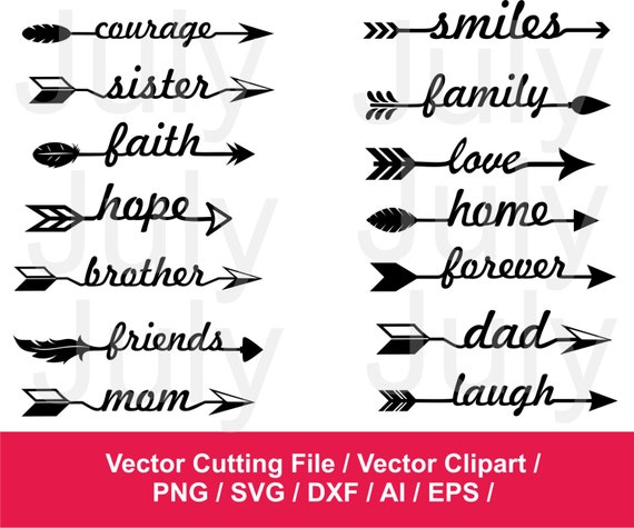 Download Arrow Svg File Arrow Words Svg Arrow Cut Files Arrows With Etsy