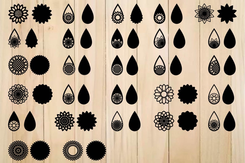Free Free Sunflower Earring Svg 473 SVG PNG EPS DXF File