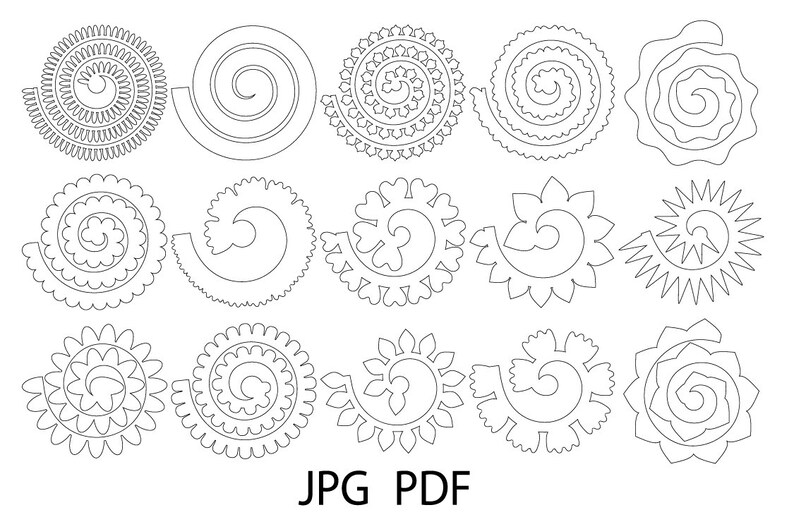 Free Free 332 Paper Flower Svg Template SVG PNG EPS DXF File