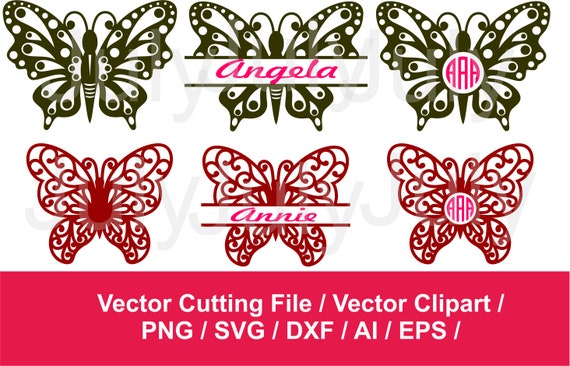 Download Filigree butterfly svg Split Butterfly svg Butterfly cut ...