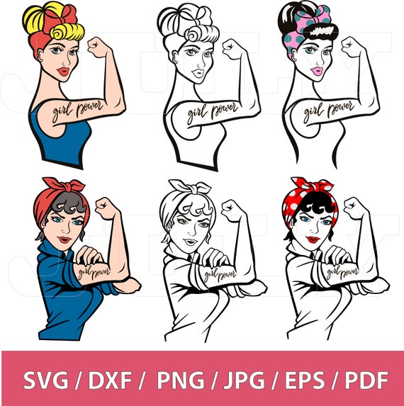 Download Girl Power Svg Strong Woman Clipart