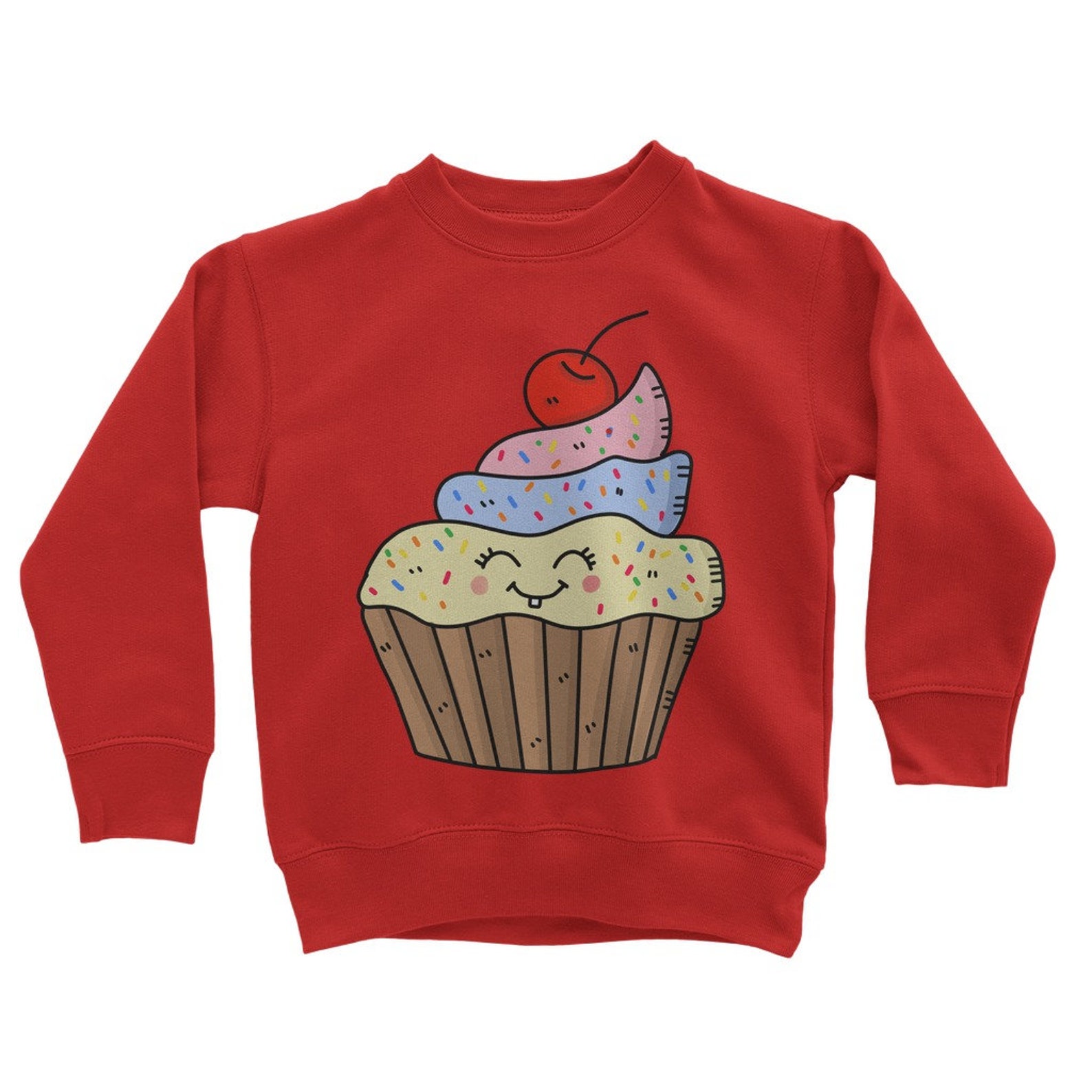 Cupcake Classic Kids Sweatshirt Edible Sweets | Etsy