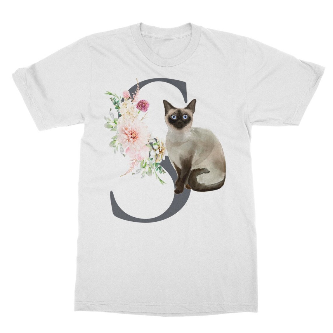 Siamese Cat Classic Adult TShirt Etsy